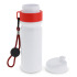 Bidon Sportowy Z Obwódka I Kolorowym Sznurkiem 750ml Biały / czerwony LT98736-N0121 (3) thumbnail