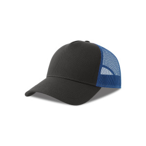 Czapka z Daszkiem Trucker Bawełna Organiczna Recykling Poliester - Black & Black