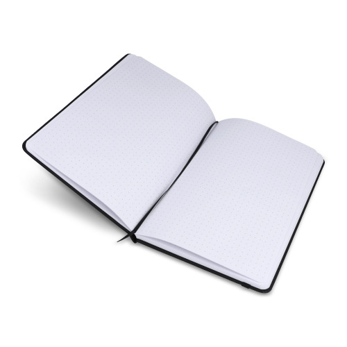 Notatnik A5 PU z kartkami papieru w kropki Czarny LT92064-N0002 (2)