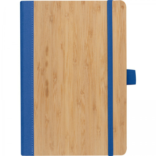 Notatnik A5 w linie z poliestru z recyklingu TEOFILO Niebieski 2377404 (4)