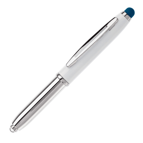 Długopis Stylus Shine+rysik Biały / ciemnoniebieski LT87794-N0110 