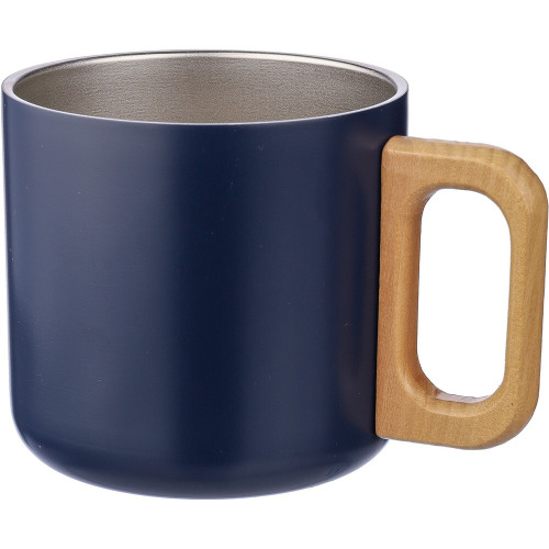 Kubek 400 ml ze stali nierdzewnej z recyklingu Granatowy VA452-04 (1)