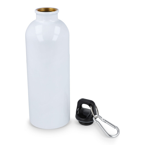 Butelka jednościenna ze stali nierdzewnej pochodzącej z recyklingu, 500 ml Biały LT98693-N0001 (7)