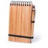 Bambusowy notatnik A6, długopis brązowy V2966-16  thumbnail