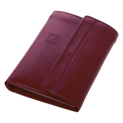 Skórzany portfel damski Mauro Conti czerwony V4808-05 (10)
