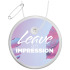RFX™ reflective okrągła odblaskowa zawieszka z PVC Biały 1PR08401 (1) thumbnail