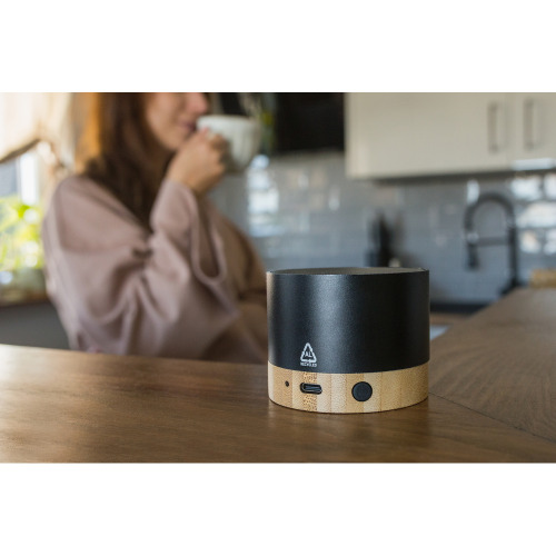 Głośnik bezprzewodowy 3W z aluminium z recyklingu | Jaquann Granatowy VA112-04 (9)