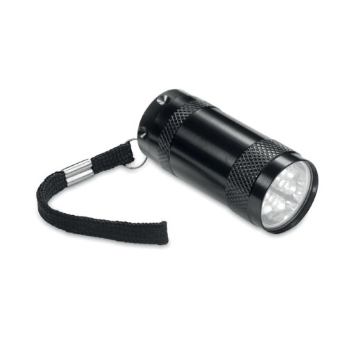 Aluminiowa mini latarka czarny MO7680-03 (3)