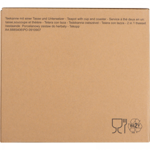 Zestaw czajnik 400 ml i filiżanka 200 ml ELIAS Biały 8885406 (8)