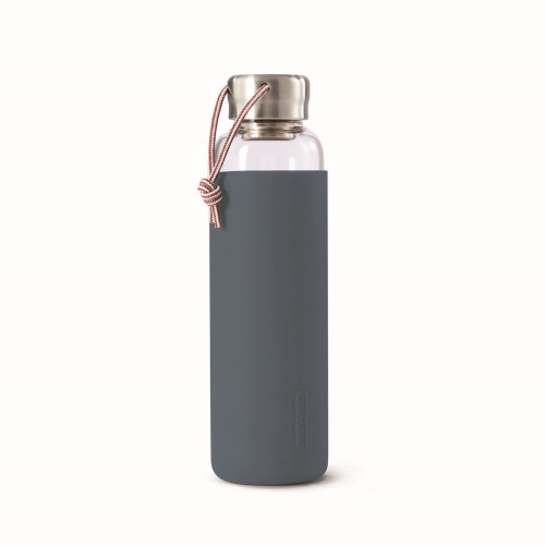 Butelka szklana na wodę 600ml BLACK+BLUM łupkowy B3GR-WB-M015 