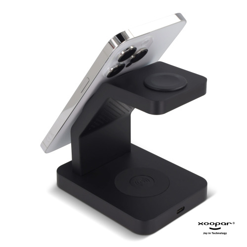 2708 | Xoopar Icon 3 in 1 Magnetic Wireless charger Czarny LT41507-N0002 (5)
