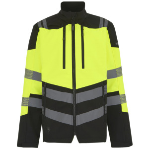 Kurtka Softshell Hi-Vis - Black & Orange