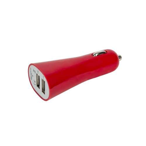 Ładowarka samochodowa USB czerwony V3293-05 (2)