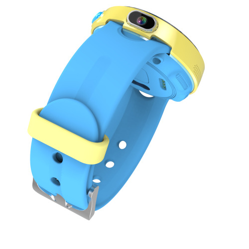 Okrągły smartwatch dziecięcy z GPS Niebieski EG 025704 (1)