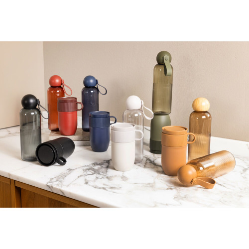 Butelka na wodę TURE, bordowy Bordowy 5018609- (3)