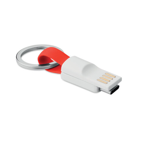 Brelok USB/USBtypC czerwony MO9171-05 