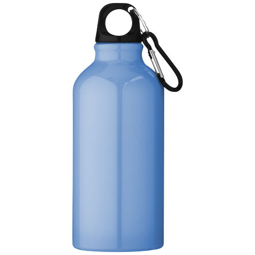 Aluminiowa butelka na wodę Oregon z karabińczykiem o pojemności 400 ml Jasnoniebieski 10000209 (3)