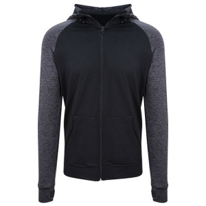 Bluza Męska Slim Fit Odprowadzajaca Wilgoc - Grey & Grey Melange