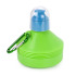Bidon, składana butelka sportowa 600 ml z karabińczykiem jasnozielony V7619-10  thumbnail