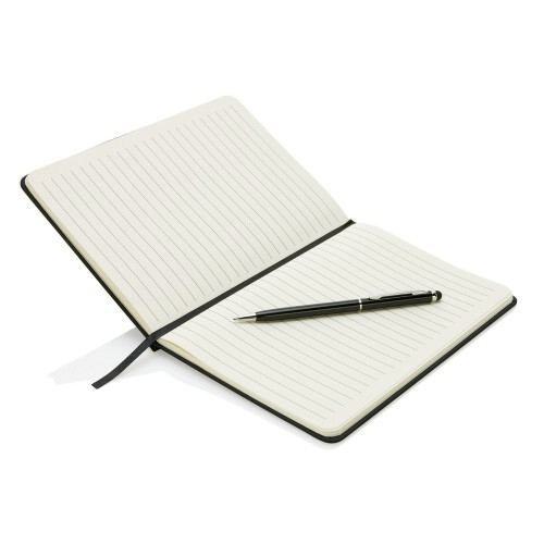 Zestaw upominkowy, notatnik A5 (kartki w linie), długopis czarny V2717-03 (1)