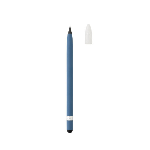 Aluminiowy ołówek z gumką niebieski P611.125 (1)