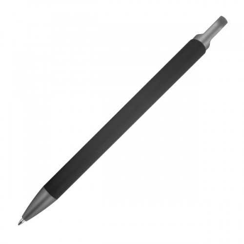 Długopis aluminiowy z recyklingu półżelowy KAROLINE Czarny 1444003 (4)