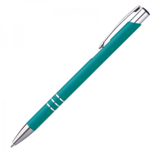 Długopis metalowy soft touch NEW JERSEY turkusowy 055514 (2)