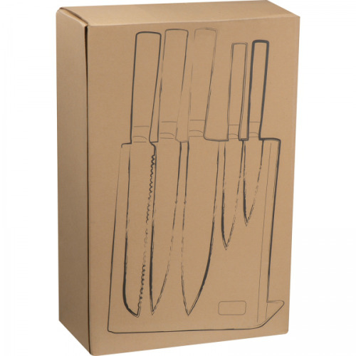 Zestaw noży kuchennych VALERIO Czarny 8079103 (4)