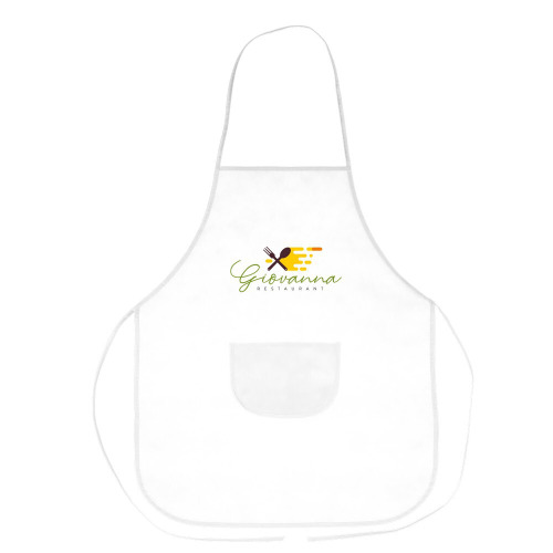 Zestaw małego kucharza, fartuch kuchenny i czapka kucharska, rozmiar dziecięcy | Nedina Biały VA063-02 (5)