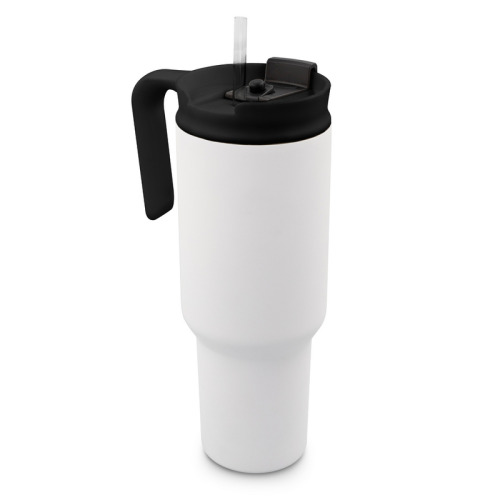 Kubek termiczny 1100 ml Air Gifts z ergonomicznym uchwytem | Ony Biały VA094-02 (1)