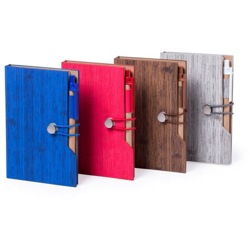 Zestaw do notatek, notatnik ok. A6, karteczki samoprzylepne, długopis Szary V2945-19 