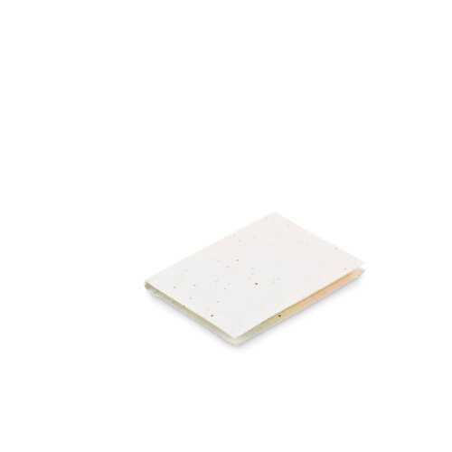 Papierowy notatnik z nasionami biały MO6510-06 (2)