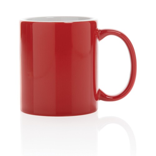Kubek ceramiczny 350 ml czerwony P434.014 (1)
