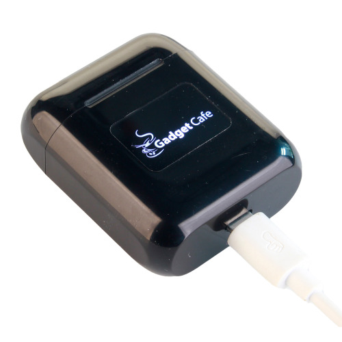 Słuchawki douszne z podświetlanym logo Czarny EG058103 (2)