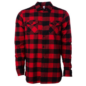 Koszula Unisex Klasyczna Flanelowa - Red & Black