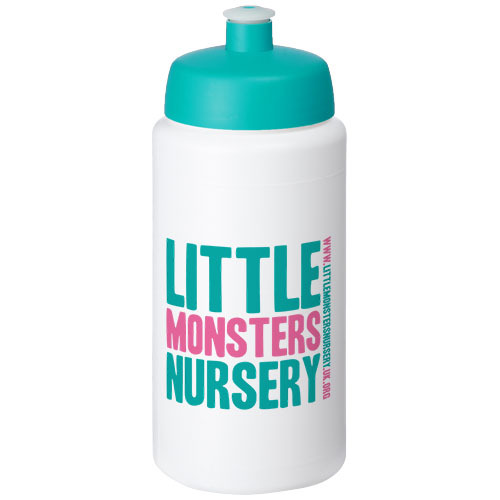 Bidon Baseline® Plus o pojemności 500 ml ze sportowym wieczkiem i uchwytem Biały 21068705 (1)