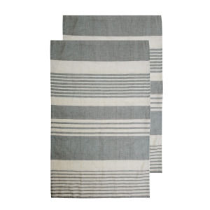 Sagaform Ella ręcznik hamam 2-pak 50x70cm  Szary