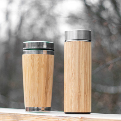 Zestaw kubek termiczny 360 ml i butelka termiczna 450 ml HECTOR Beżowy 6297913 (8)