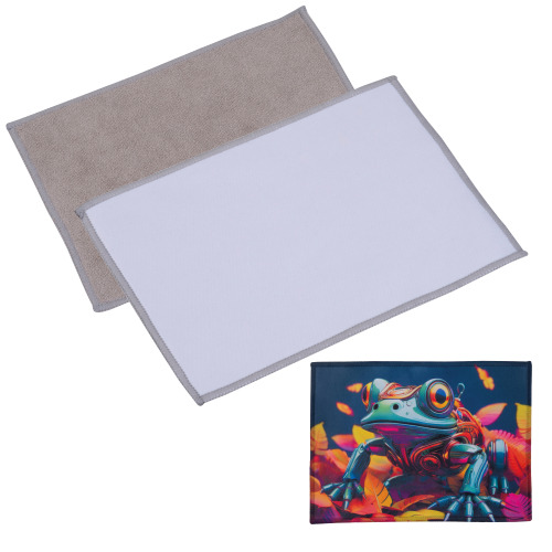 Gruba ściereczka czyszcząca 400 g/m2 do sublimacji MELINDA Biały 7543806 (7)