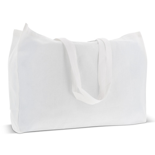 Torba z bawełny z recyklingu z dnem 140g/m² 49x14x37cm Biały LT95243-N0001 (1)