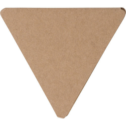 Zestaw do notatek "trójkąt", karteczki samoprzylepne brązowy V2985-16 (5)