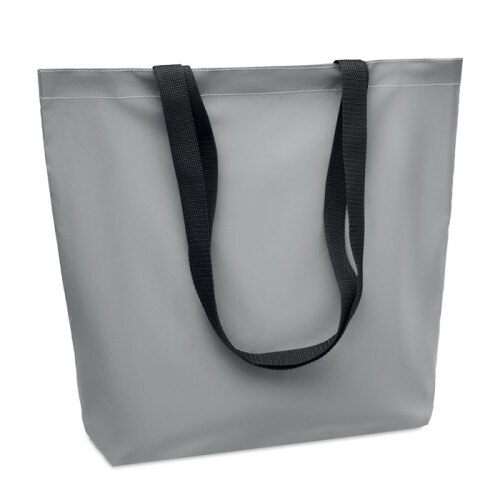 Odblaskowa torba na zakupy srebrny mat MO6302-16 (1)