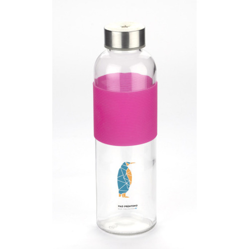 Butelka szklana GLASSI 510 ml Różowy 16207-21 (7)