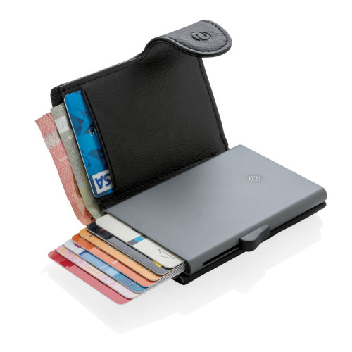 Portfel, etui na karty kredytowe C-Secure, ochrona RFID Czarny P820.611 (1)