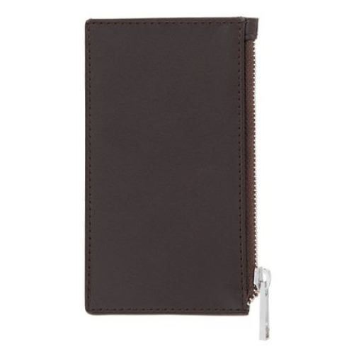 Portfel na karty z zamkiem Classic Smooth Black Brązowy HLK503Y (2)