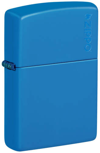 Zapalniczka Zippo Classic z logo Błękitny mat ZIP60006627 (1)