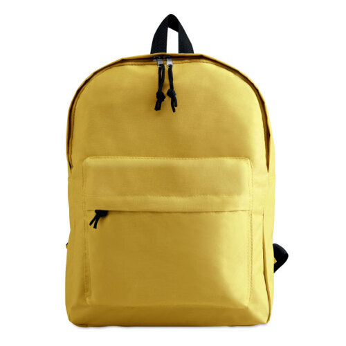 Plecak z zewnętrzną kieszenią żółty KC2364-08 