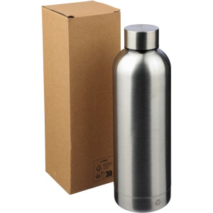 Butelka termiczna 500 ml ze stali nierdzewnej z recyklingu Srebrny