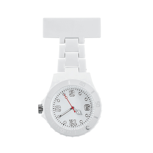 Zegarek pielęgniarski do przymocowania na kieszeni Biały T10090606 