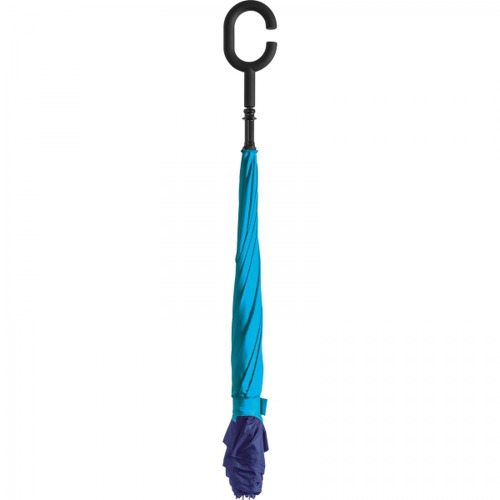 Parasol manualny odwrócony ø120 cm OLIVIA Jasnoniebieski 4047624 (2)